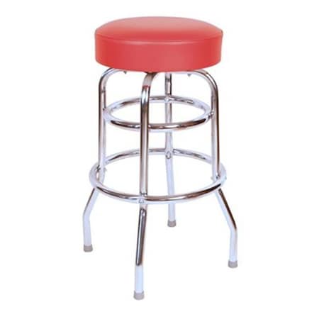 Richardson Seating Corp Richardson Seating Corp 1952RED 1952- 30 in. Floridian Swivel Bar Stool; Red - Chrome 1952RED